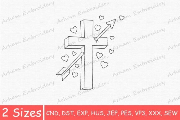 Religious Cross Arrow and Hearts: A Designer Review